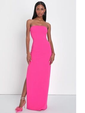 shine language rose gold sequin mermaid maxi dress Tarini Ruched Backless Lace Maxi Dress in Peach main image 0